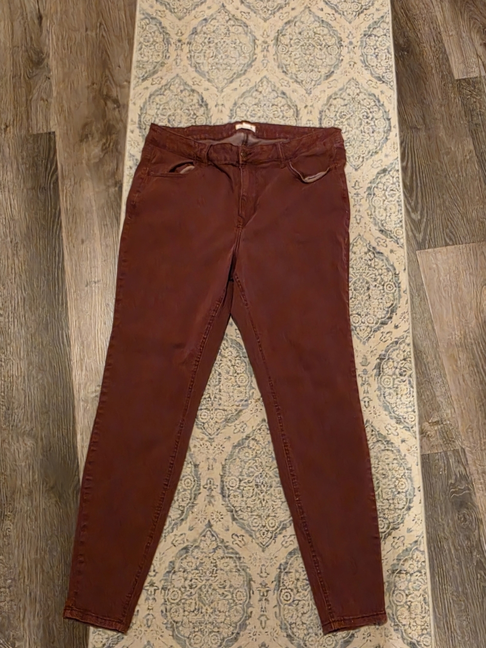 m jeans by maurices Burgundy Skinny Jeans Waist 10